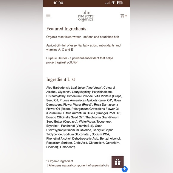 John Masters Organics Hydrate & Protect Hair Milk with Rose & Apricot New - Picture 3 of 4